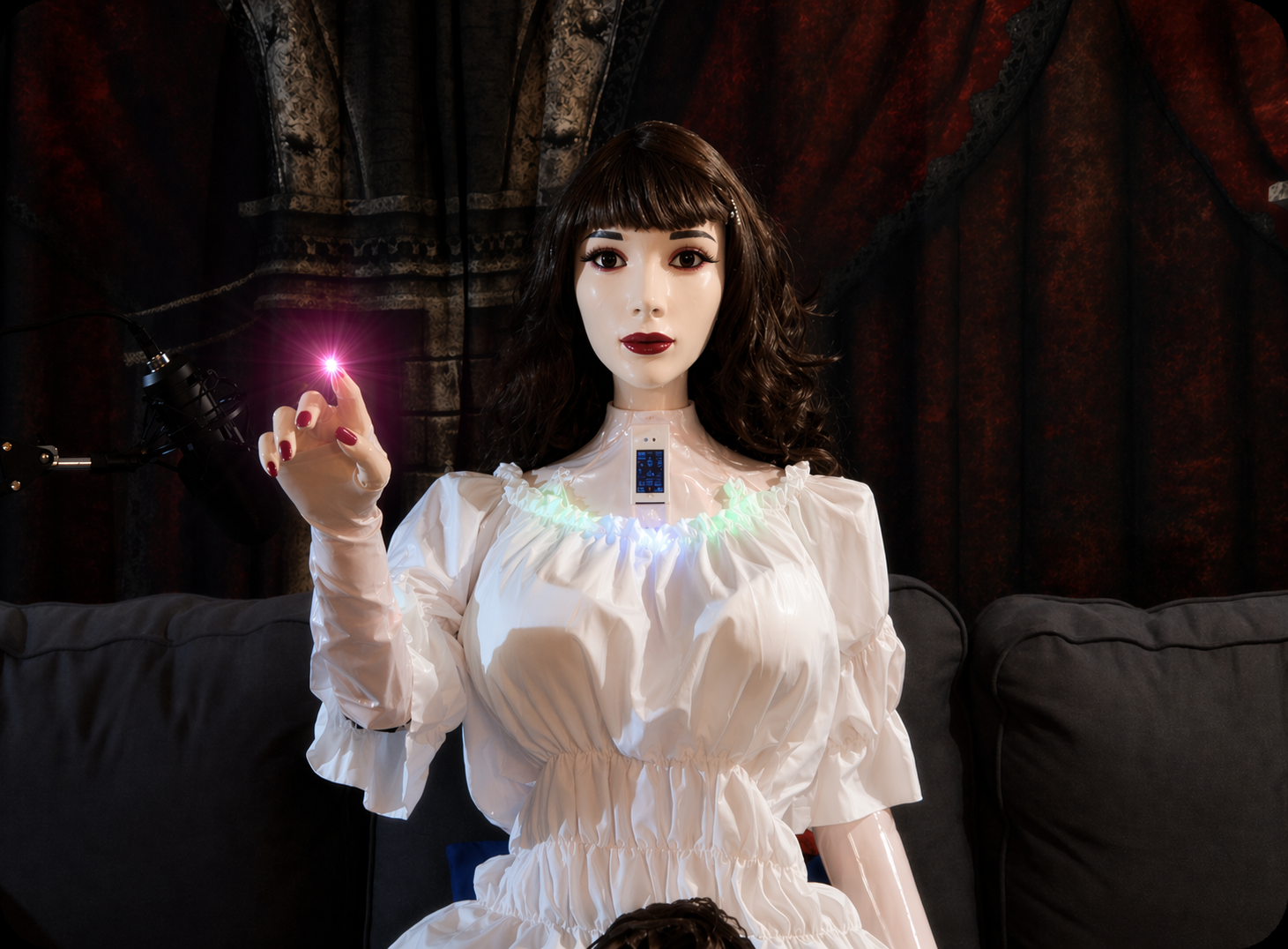 Synthia looking at the camera